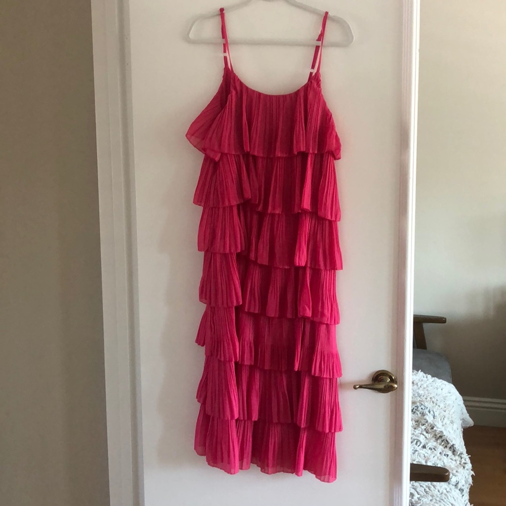 Pink summer wedding dress